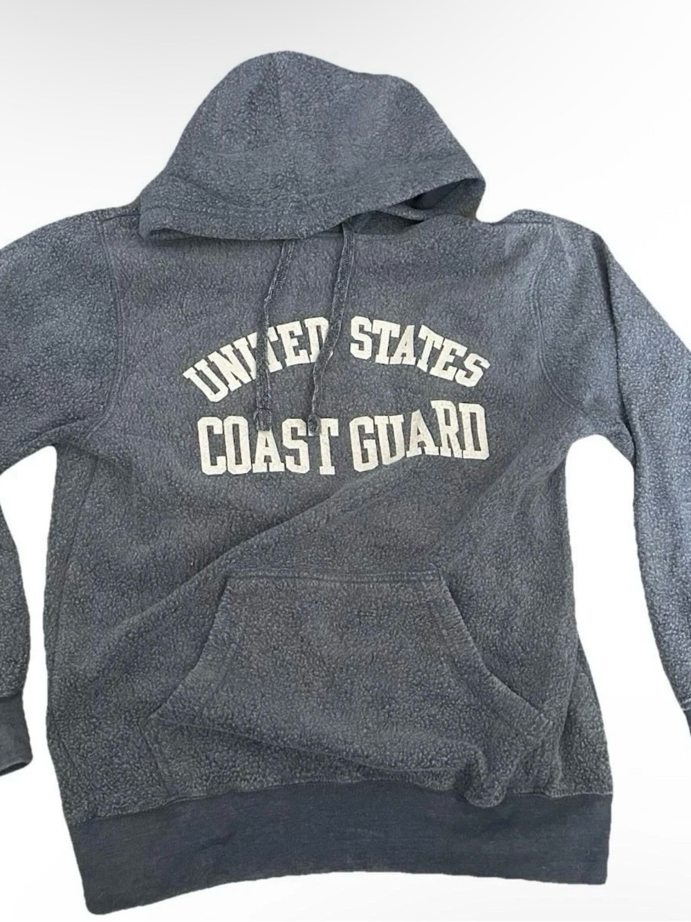 United State Coast Guard Blue Grey Hoodie Size Small